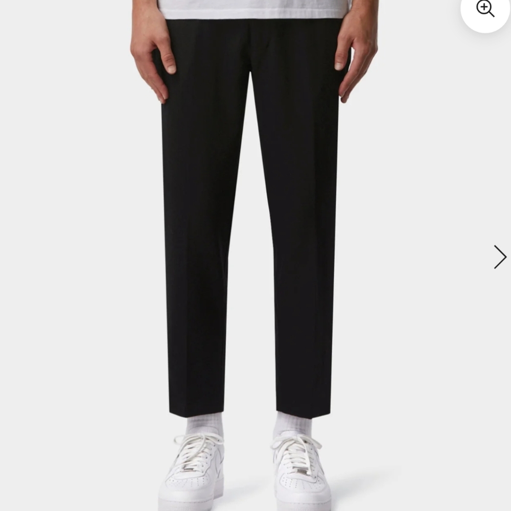 I Love Ugly Black Wool Blend Pants